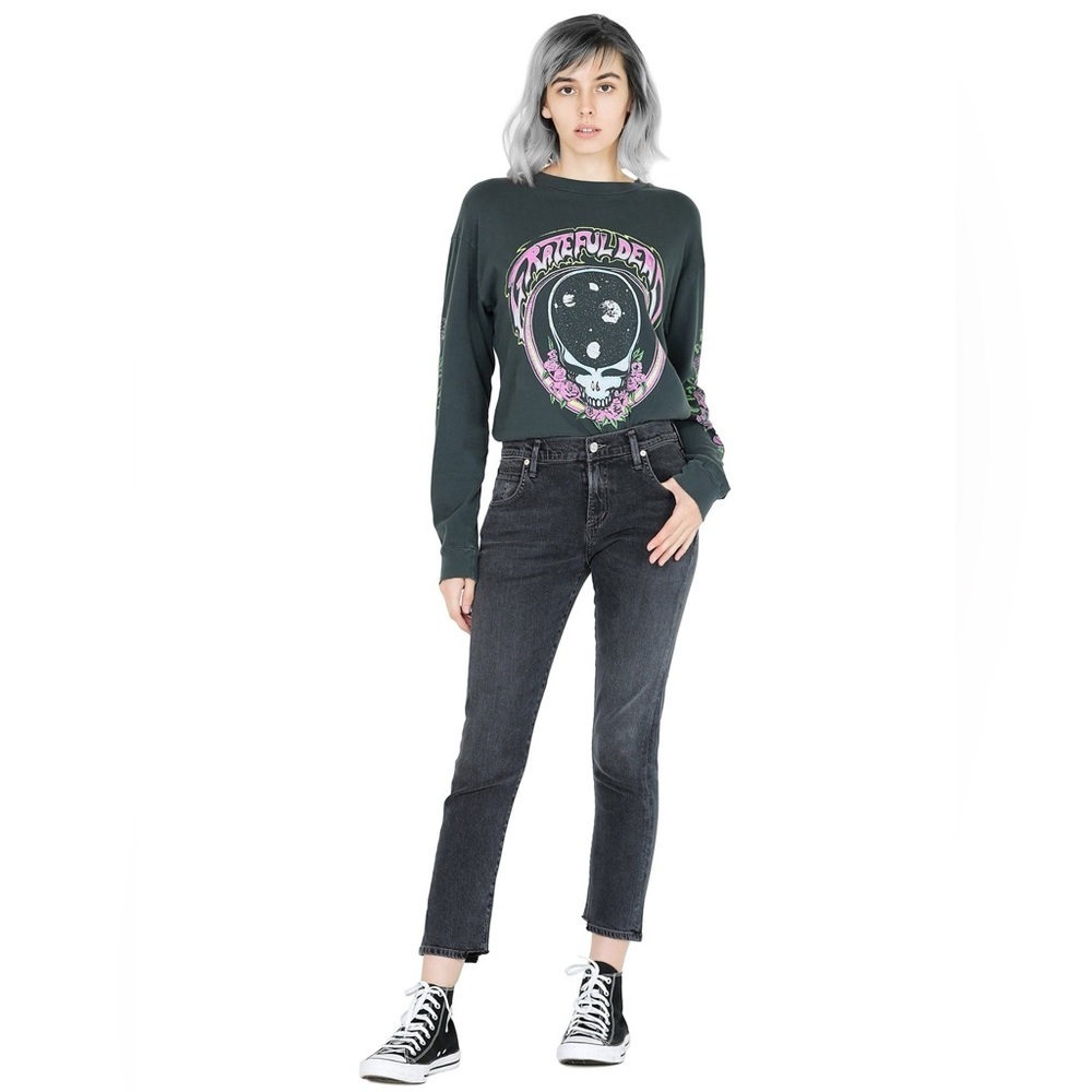 Citizens Of Humanity Elsa Mid Rise Slim Fit Crop Jean Monochrome Wash 30 Nwt